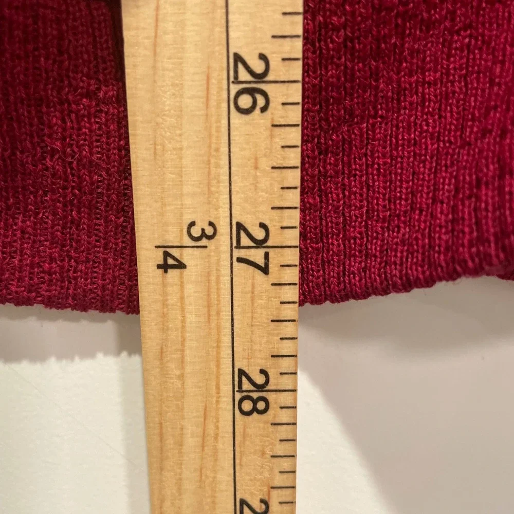 Vintage 60s Arnold Palmer Robert Bruce Cardigan Sweater Alpaca Wool Red Mens L